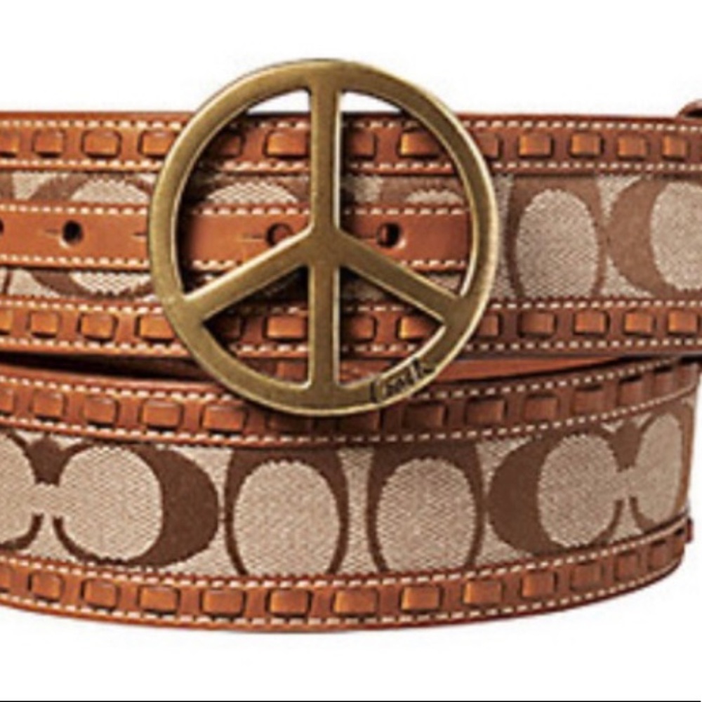 Authentic Coach Peace Belt